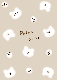 beige Simple fluffy polar bear 04_2