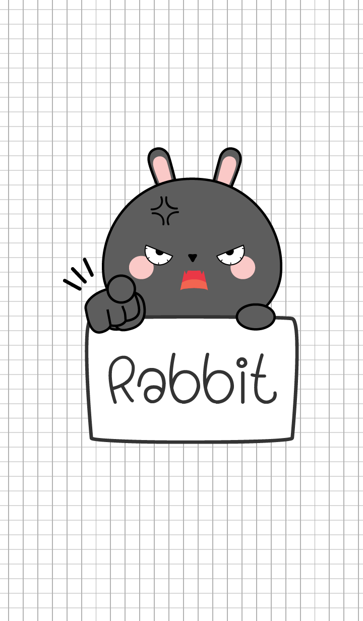 Simple Angry Black Rabbit (jp)