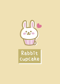 Rabbit cupcake <Heart> yellow