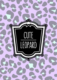 cute leopard:purple