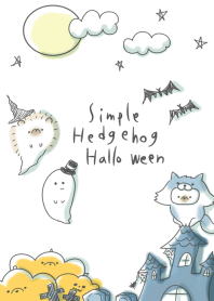 シンプル はりねずみ ハロウィン