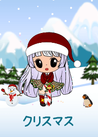 Merry Christmas (snowy girl)
