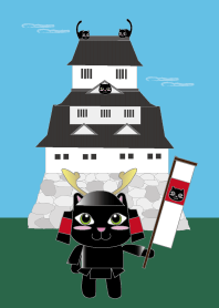 Kucing shogun Kucing samurai.