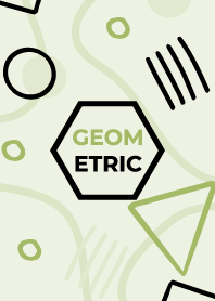 Scribble Geometric Olivine Green