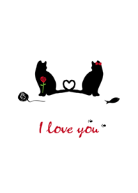 Black cat's valentine
