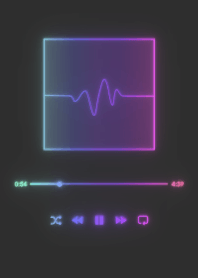MUSIC PLAYER - GLOW - マットブラック 90