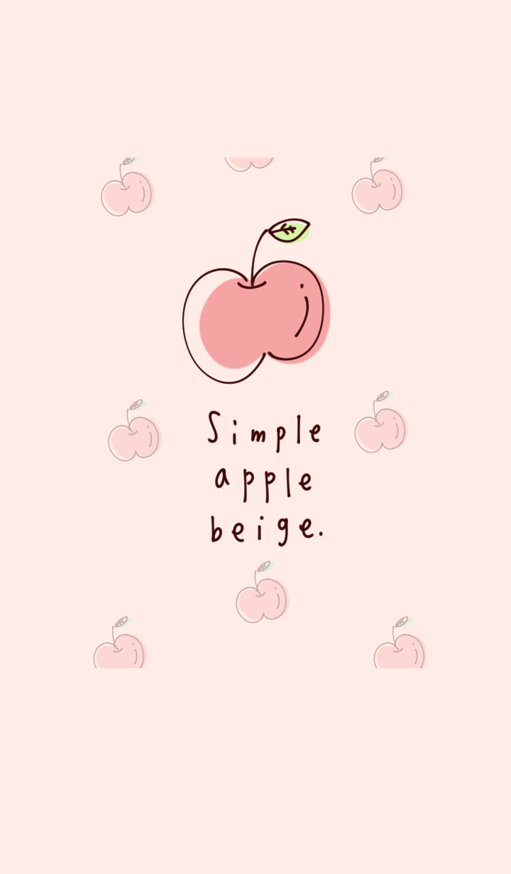 Simple apple beige