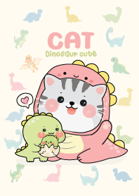 Cat Chubby & Dinosaur Cute