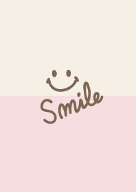 Simple smile Beige and pink7
