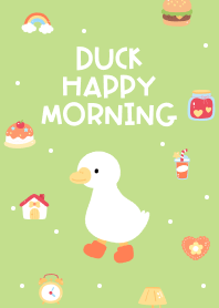 Duck Happy Morning (green)