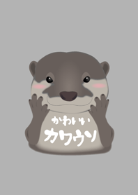 可愛的小水獺