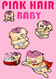 Pink Hair Baby 