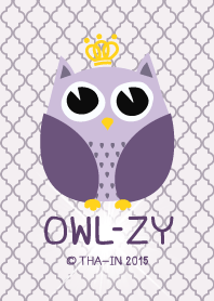 OWL-ZY 紫色のフクロウ