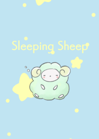 Sleeping Sheep -baby blue-