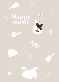 Happy music! beige