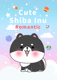 misty cat-Shiba Inu black romantic