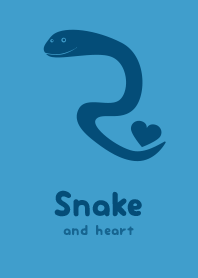 Snake & heart Yacht blue