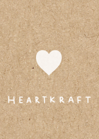 Kraft paper and white heart one.
