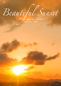 Beautiful Sunset orange light