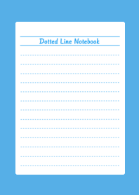 Dotted Color Line Notebook/BLUE