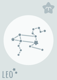 獅子座 標誌'綠 藍色'