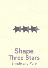 Shape Three Stars  hatobairo