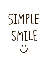 Simple fashionable smile