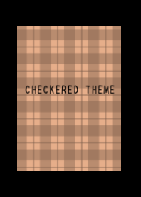 DUSTY ORANGE CHECKERED THEME-BLACK