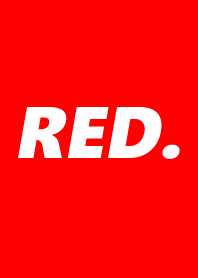 赤のシンプルなロゴ風着せ替え。