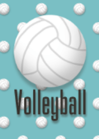 Cool volleyball blue green