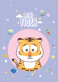 Tiger Mini Cute Galaxy Violet