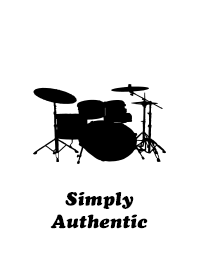 Simply Authentic Drum White-Black
