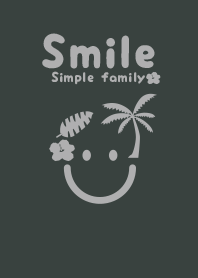 Smile & tropical Off -black
