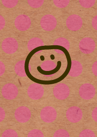 Smile-Kraft paper Pink dot-