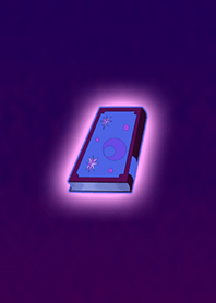 Wish comes true Purple Blue Magic Book