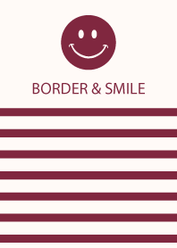 BORDER & SMILE -WINERED-