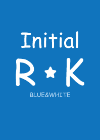 Initial *R & K* Blue & White