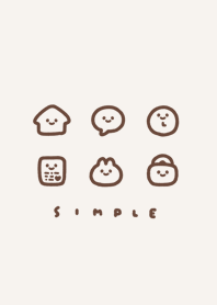 可愛的臉孔 /light beige.