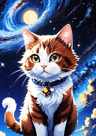 Night Moon Star Cat D31EB2