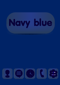 Simple Navy Blue Button theme