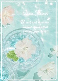 beige Glass Water Flower Reflection02_2