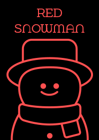 snowman [neon red]