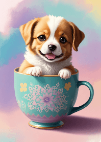 Adorable Miniature Puppies in Teacups