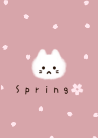 "Sakura", cat and dull pink