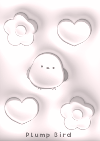 pink Long-tailed tit and flowers 04_1