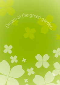 Dream in the green garden.