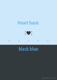 Heart basic ブラック ブルー