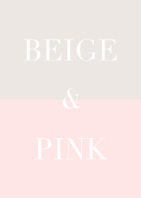 beige & pink.