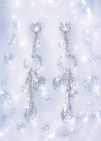 White Crystal Earrings | Bitasui