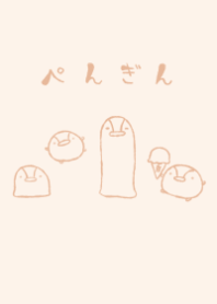 moni penguin dull color orange